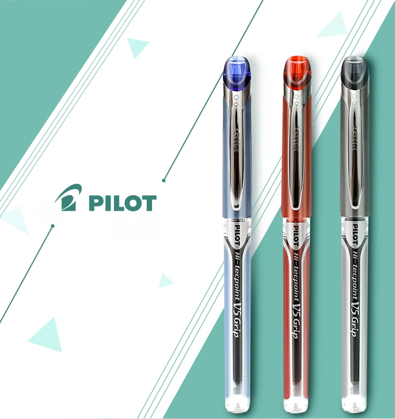 9 Pieces Pilot Hi-Tecpoint Grip BXGPN-V5 0.5mm Extra Fine Rollerball Pen Gel test special pen Japan Black/Blue/Red Color | Канцтовары