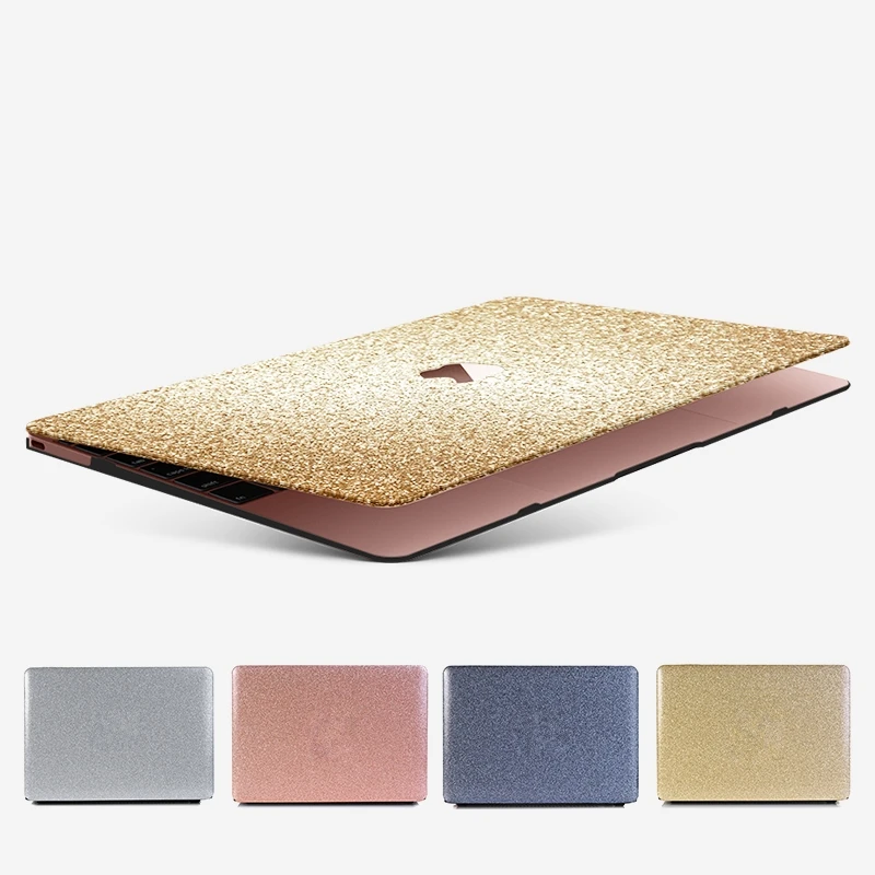 

Case for Macbook Air Pro Retina 11 12 13 15 Glitter Bling Transparent Cover for Mac book 13.3 15 inch A1466 A1932 A1708 A1398