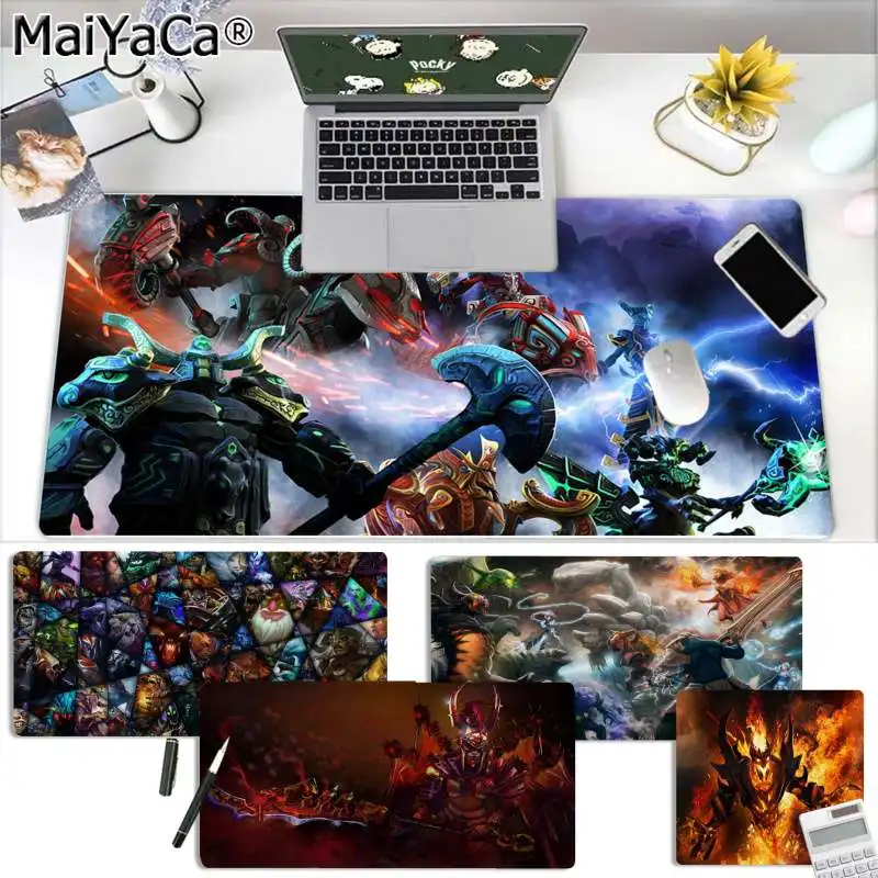 MaiYaCa Non Slip PC Dota 2 heroes MousePads Computer Laptop Anime Mouse Mat Free Shipping Large Mou