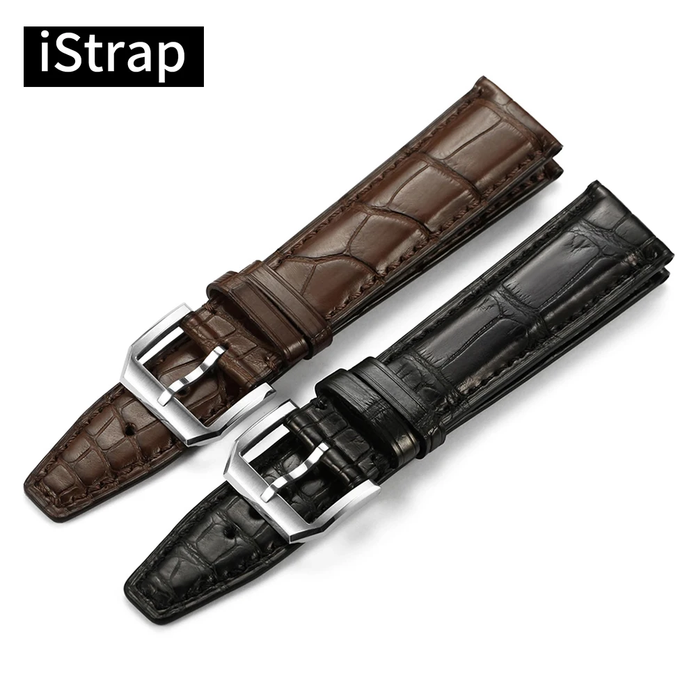 Ремешок iStrap 20 мм 21 22 черный коричневый высококачественный ремешок для часов из