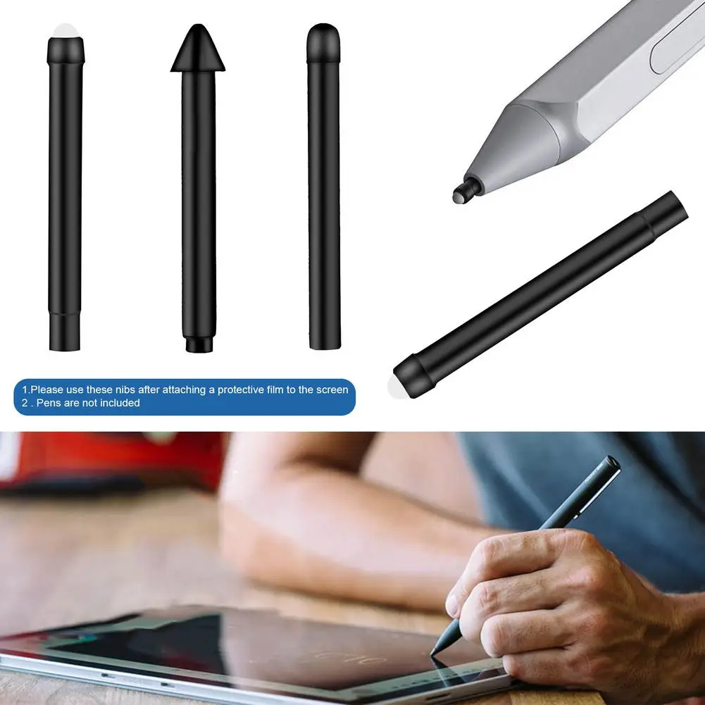 

3 шт., наконечники для стилуса, замена стержня HB 2H для Microsoft Surface Pro 7/6/5/4/Book/Studio/Go, наконечник для сенсорной ручки