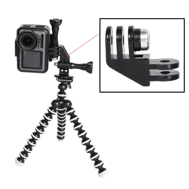 Штатив-тренога на 90 градусов держатель с винтом для экшн-камеры GoPro Hero 8 7 6 5 4 YI 4K SJCAM