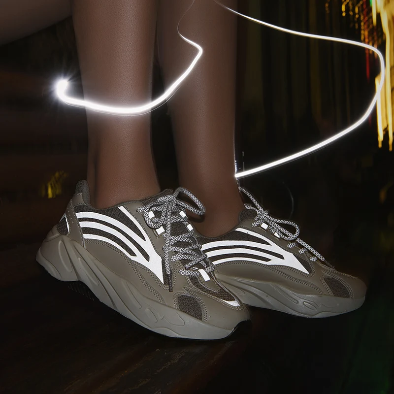 Эксклюзивный дизайн Ночной светоотражающий стиль 700 парные модели плоские мужские и женские кроссовки новые кроссовки для бега женские ультра boosts