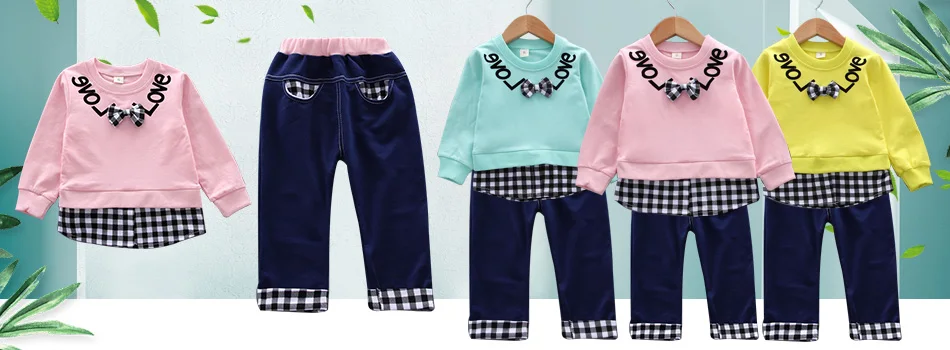 Baby girl clothes spring and autumn cotton thick warm set casual cartoon cute rabbit set baby long-sleeved baby girl two-piece Baby Clothing Set cheap