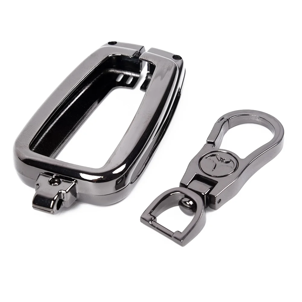 1 шт. черный чехол для ключей автомобиля для Toyota RAV4 высокое качество алюминиевый сплав крышка аксессуары защитный чехол накладка Умный прочный