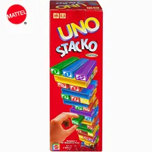 Uno stacko topsale quebra-cabeça jogos família engraçado entretenimento jogo de tabuleiro divertido jogando cartas empilhando jogo caixa de presente