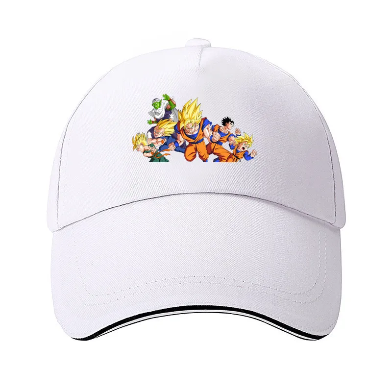Аниме DragonBall Z Повседневная шляпа для отца хлопковая кепка регулируемая бейсболка s Snapback хип-хоп Gorras Bone с принтом солнцезащитная Кепка для 8