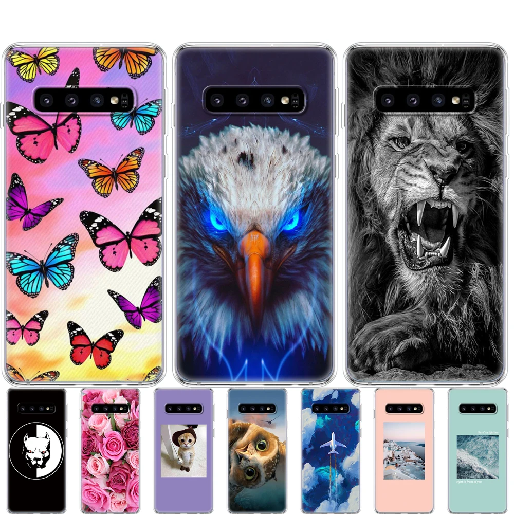 Per Samsung Galaxy S10 Custodia S10Plus Custodia In Silicone Tpu Cover Phone S10 E Custodia Per Samsung S10 Plus G975F S 10 Sm-G973F Custodia