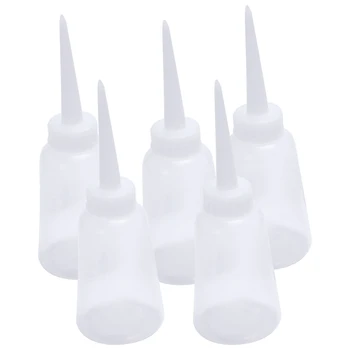 

5pcs Industrial Plastic Glue Gel Oil Squeeze Bottle Dispenser 150ml