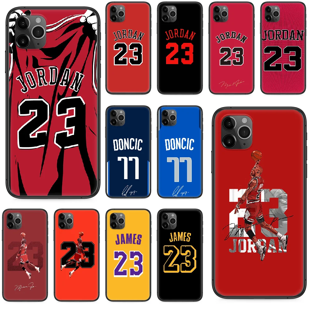 

Basketball Jersey Jordan kobe james doncic Phone case For iphone 4 4s 5 5S SE 5C 6 6S 7 8 plus X XS XR 11 PRO MAX 2020 black