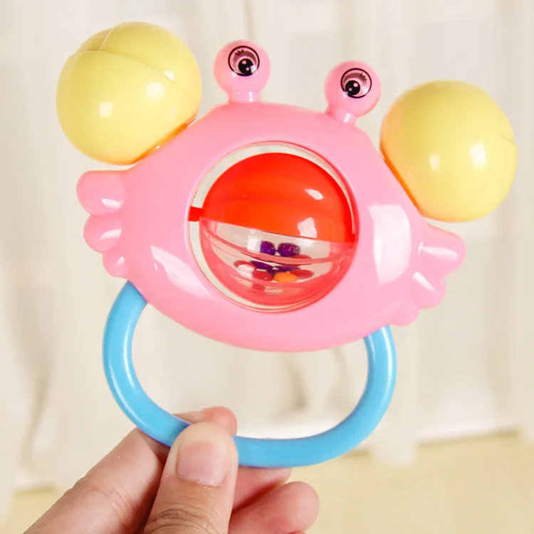 Infants Bell Toy Baby Educational Early Childhood Bell Newborns Rattle Crab Hand Ball Wholesale