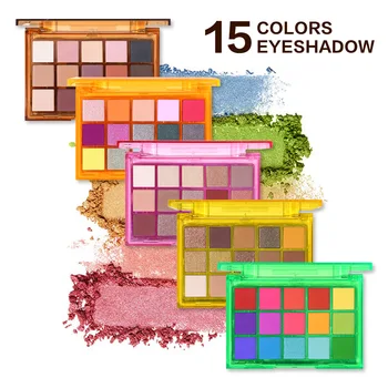 

UCANBE Professional Eyeshadow Palette 15 Colors Maquiagem Completa Eyeshadow Natural Super Light Makeup Eye Shadow Pallete Set