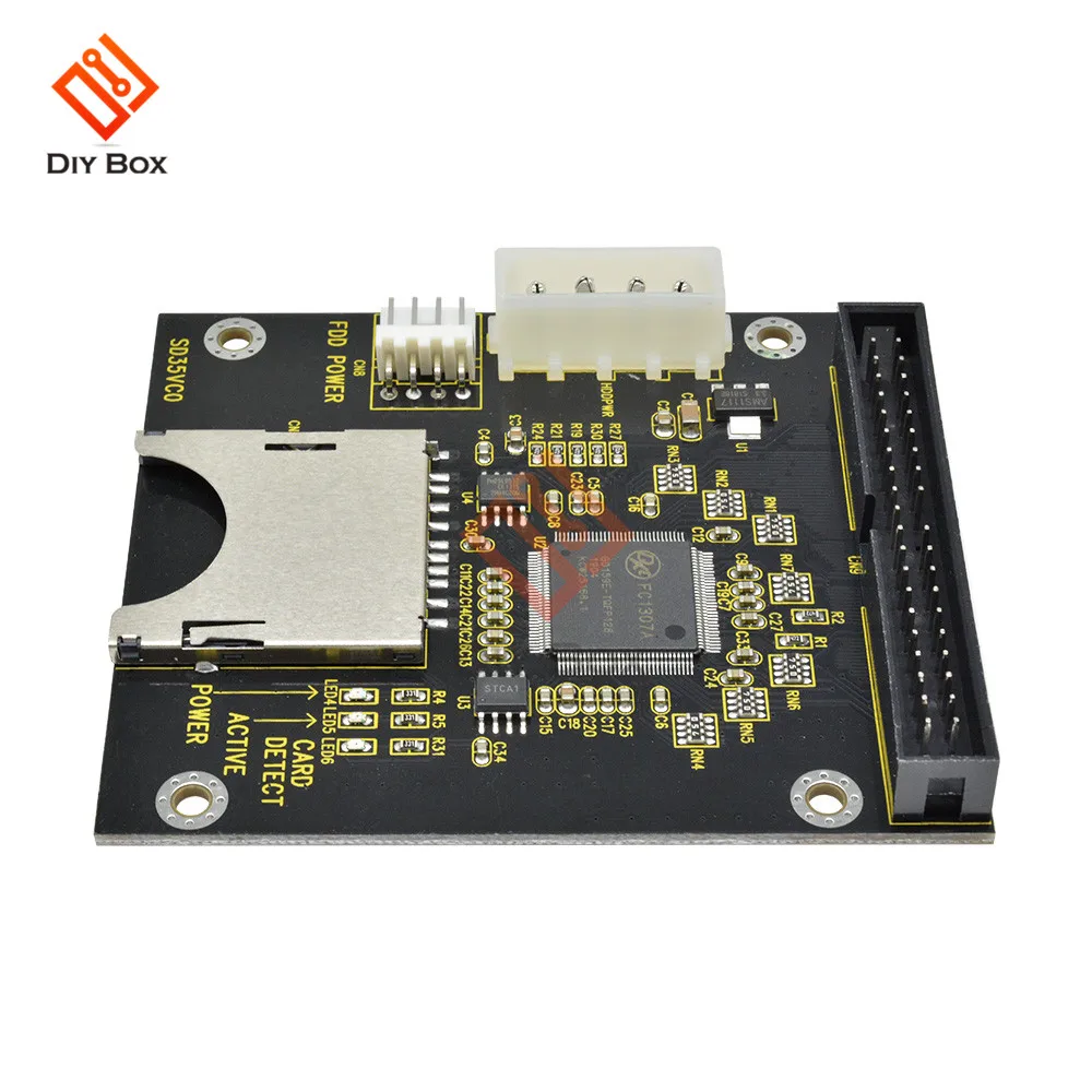 Sd-карта для IDE3.5 адаптер материнской платы карта большой емкости 5 в поддерживает до 128 ГБ SDXD карта 1309 чип Стандартный ATA IDE интерфейс