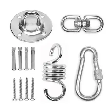 

Telescopic Spring Hanging Hook Set Hanging Kit Heavy Duty Sturdy Ceiling Hook Mounting Kit For Hammock Chair Hanging Plants