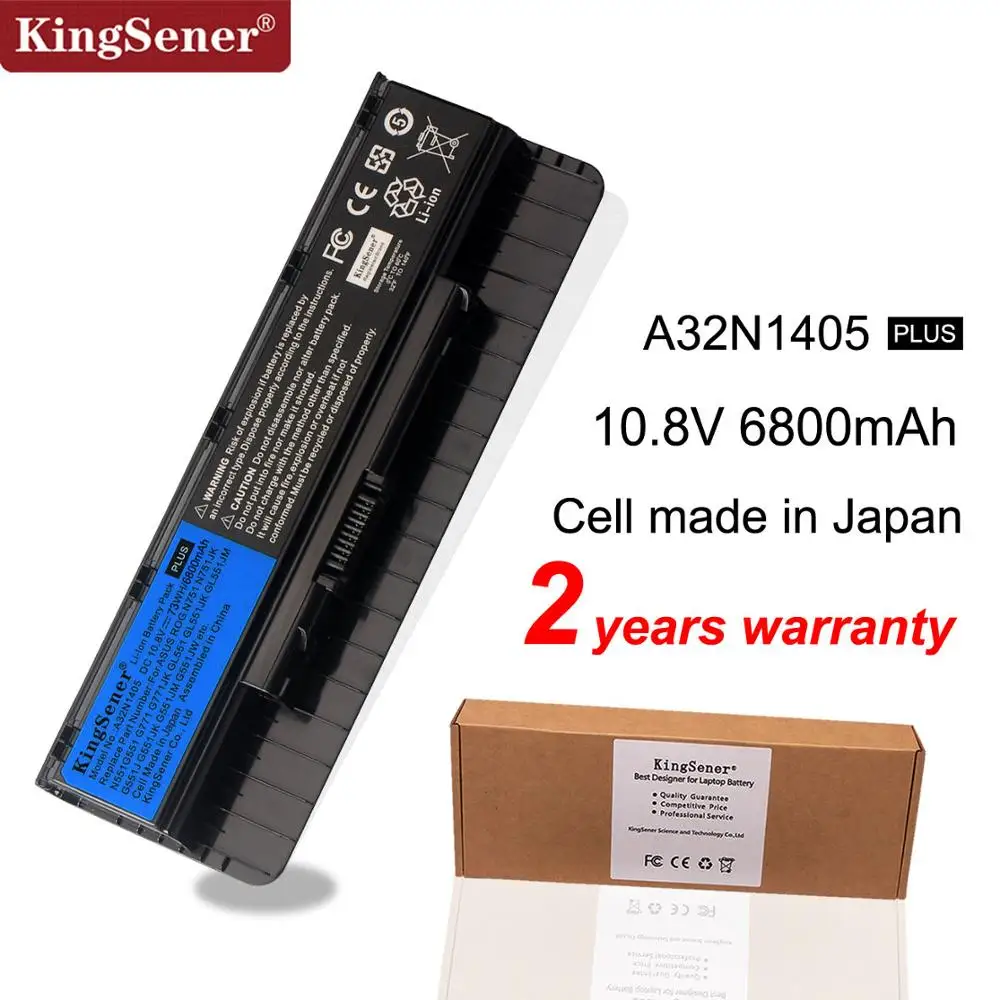 

Kingsener A32N1405 Laptop Battery for ASUS G551 G551J G551JK G551JM G771J G771JK N551J N551JW N551JM N551Z N551ZU N751 N751JK