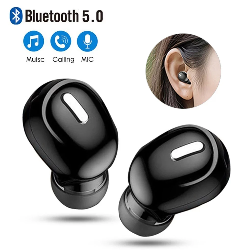 X9 Mini 5.0 Bluetooth Earphone Sport Gaming Headset with Mic Wireless headphones Handsfree Stereo Earbuds For Xiaomi All Phones 1