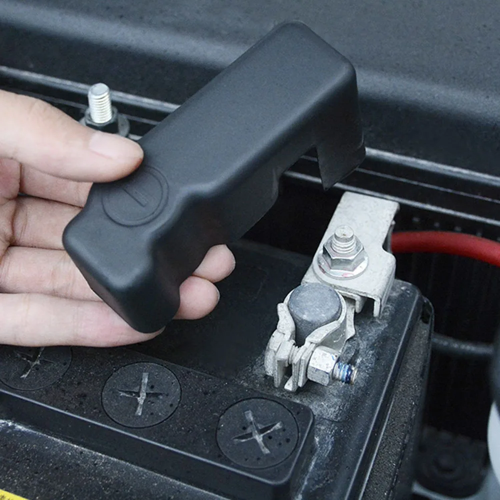 

1pcs Car Battery Protection Cover ABS Battery Negative Protective Car Cover Cap For Toyota Land Cruiser 200 FJ 200 2008-2016