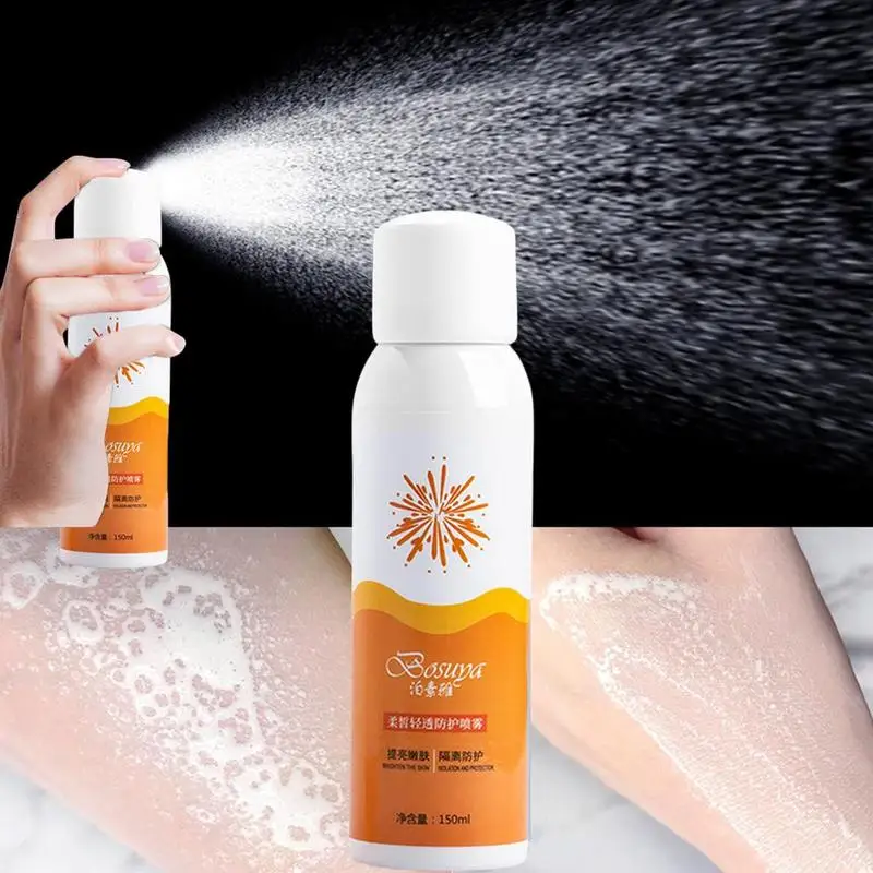 150ml Sunscreen Spray Waterproof Anti-Sweat Anti-UV Protection Body Moisturizing Hydrating Whitening Sun Cream Protetor Solar