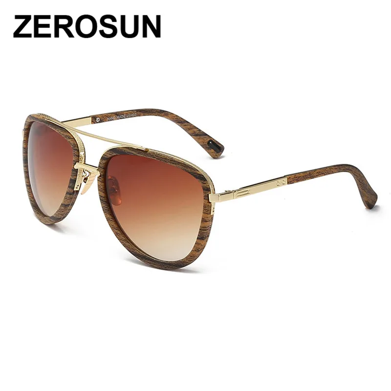 Zerosun, прозрачные солнцезащитные очки, мужские, женские, розовые, серые, Ретро стиль, стимпанк, солнцезащитные очки для женщин, мужские, негабаритные солнцезащитные очки-для мужчин - Цвет линз: Коричневый