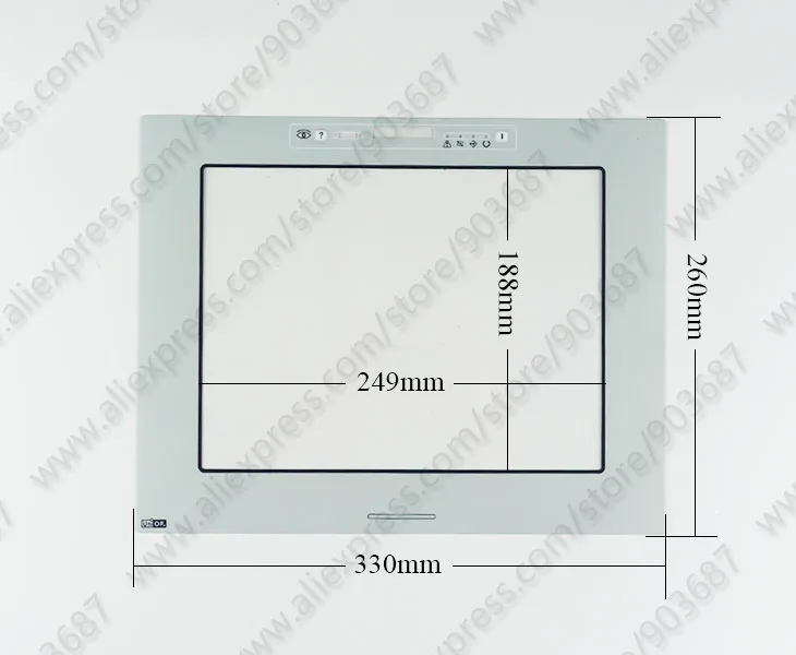 Touch Screen Panel Glass Digitizer for UniOP ETOP40C/B/0050 Touchscreen Panel with Protective Film Overlay Description Image.This Product Can Be Found With The Tag Names Computer Office, Industrial Computer Accessories, Servers Industrial Computer, Touch screen panel glass digitizer