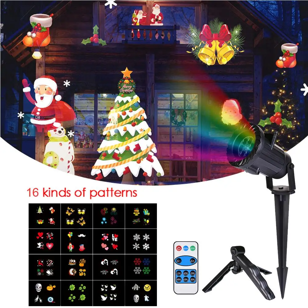 

Chrismas Lights Waterproof LED Projector Remote Control Laser Fairy Light Projection Family Holidays Party Wedding Decoration