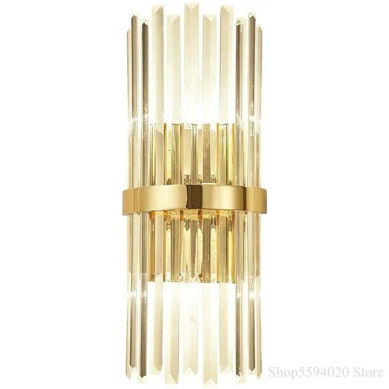 Современная американская роскошная хрустальная настенная лампа простая