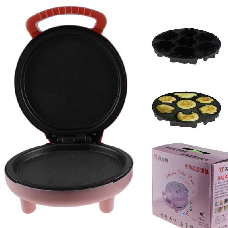 

Mini Multi-function Cake Machine Home Automatic Electric Baking Pan Double-sided Heating Cartoon Pancake Machine