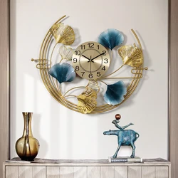 New Chinese Style Decorative Clock Living Room Dining Room Porch Clock Modern Light Luxury Creative Wall Decoration Wall Clock