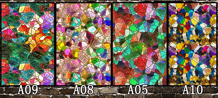 1 Roll Stained Glass Window Decoration Sticker Film Htv Heat Transfer Vinyl for 