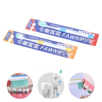 

Soft Toothbrush U/L Shaped Mini Head Brush Bristle Clean Orthodontic Braces Adult Toothbrushes Orthodontic Dental Tooth Brush