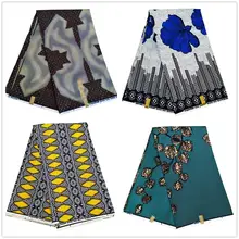 Африканская вощеная ткань принтом высокого качества pagne восковая ткань Африканская Анкара материал ткань платье 6 ярдов шитье Свадебная вечеринка