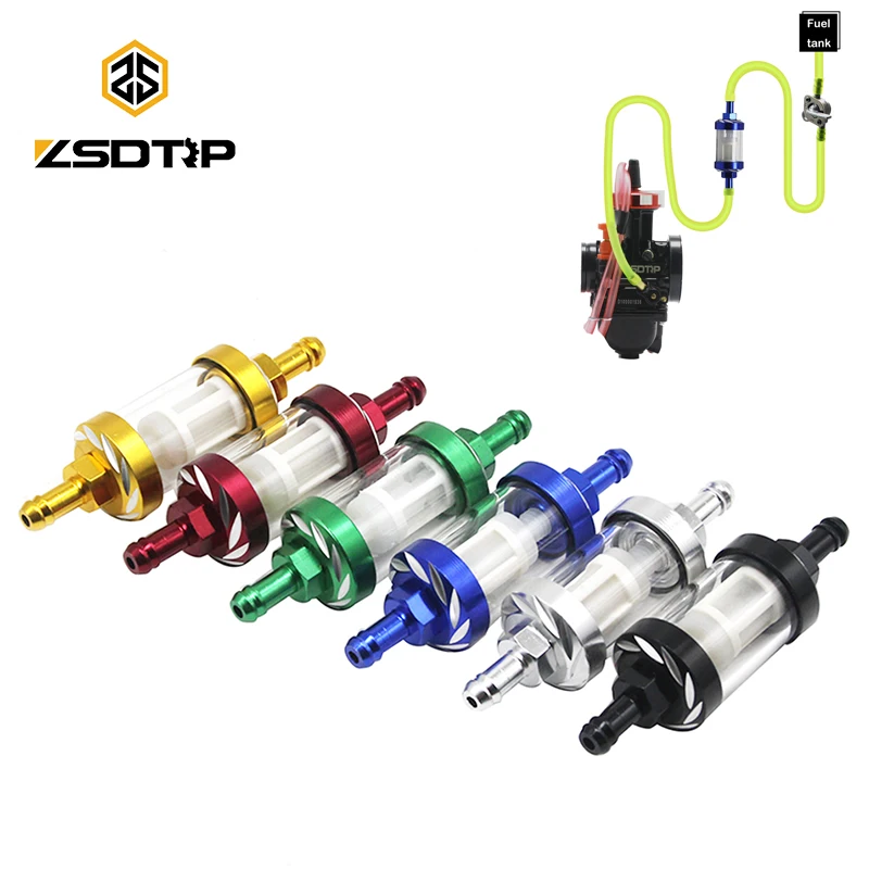 ZSDTRP 8mm CNC Gas Fuel Filters Oil Filters Motorcycle Accessories For