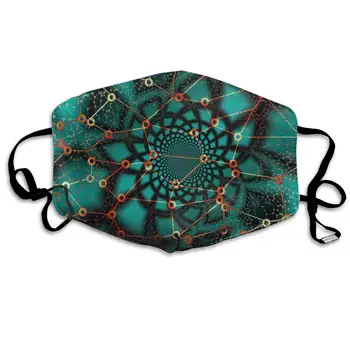 

Lines Shapes Pattern Unisex Mask Indoor Outdoor Cycling Camping Travel Windproof Sun Anti Dust Mask Mouth with Adjustable Ear