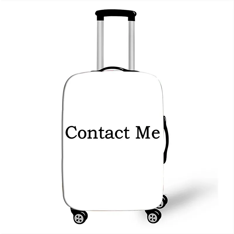 Customize Your Image / Name / Logo Luggage Cover Suitcase Protective Covers Elastic Anti-dust Case Cover For 18-32 Inch Trolley - Color: Customiz patter