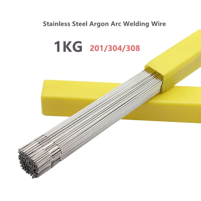 Varillas de soldadura de acero inoxidable 304/308 para soldador de arco MIG de argón 1KG