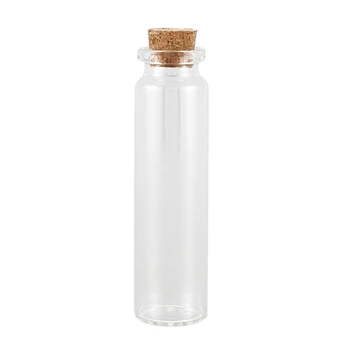 

5 Pcs Small Vase Tiny Glass Bottle Jewelry Vial Potion Tie Plug Size:7.9cm x2.2cm(3 1/8 inch x 7/8 inch)