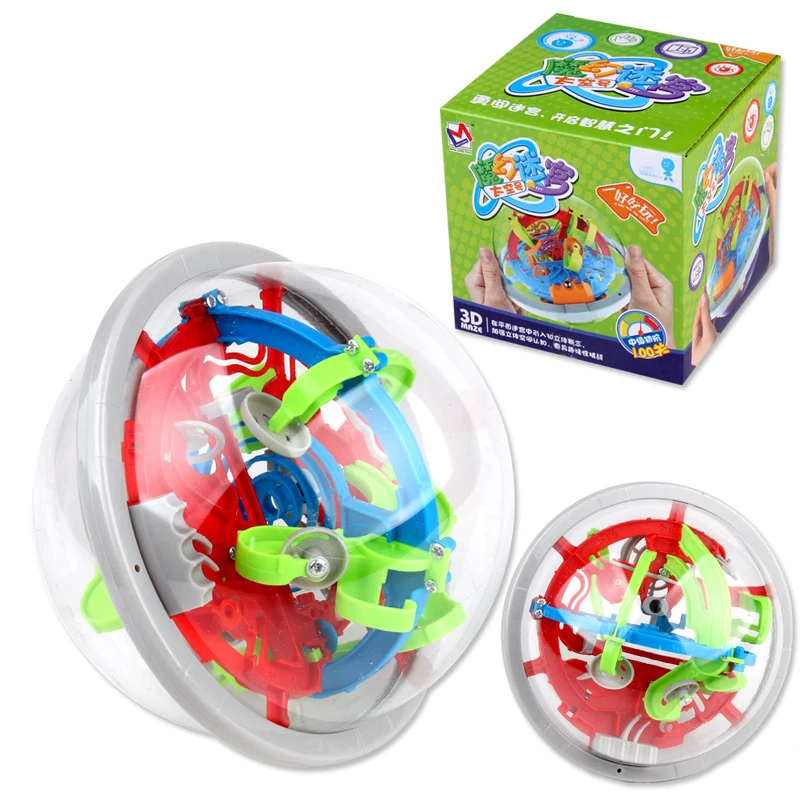 New 3D Intellect Puzzle Ball Maze Game for Children Educational Metal Toy Learning Creativity Kids from 1-3 Boys Girls Baby Y038 everclear songs from an american movie vol one learning how to smile 1 cd