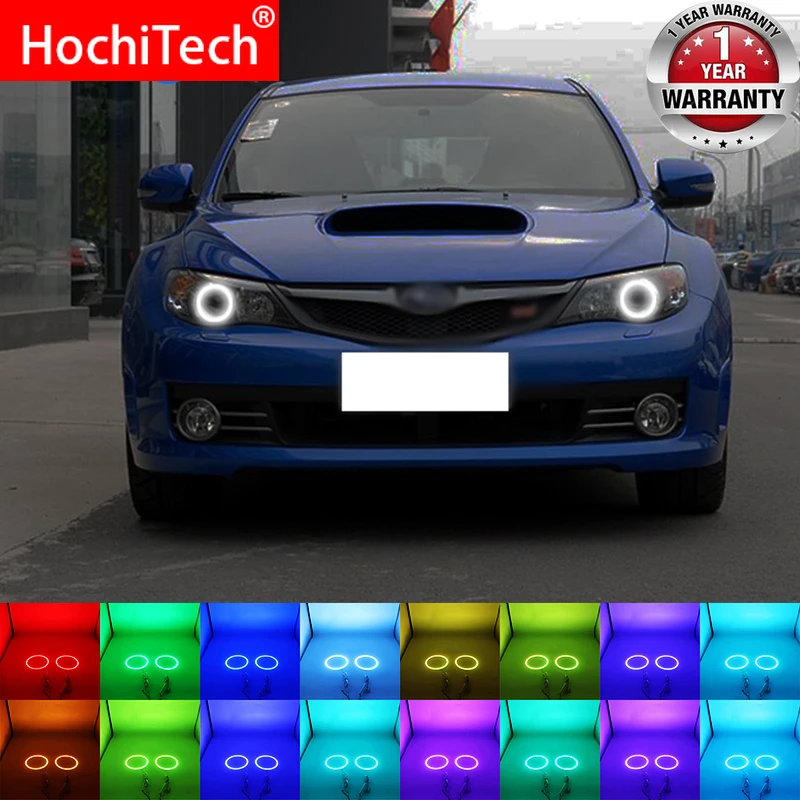 Разноцветные светодиодсветодиодный RGB лампы для фар ангельские глазки гало