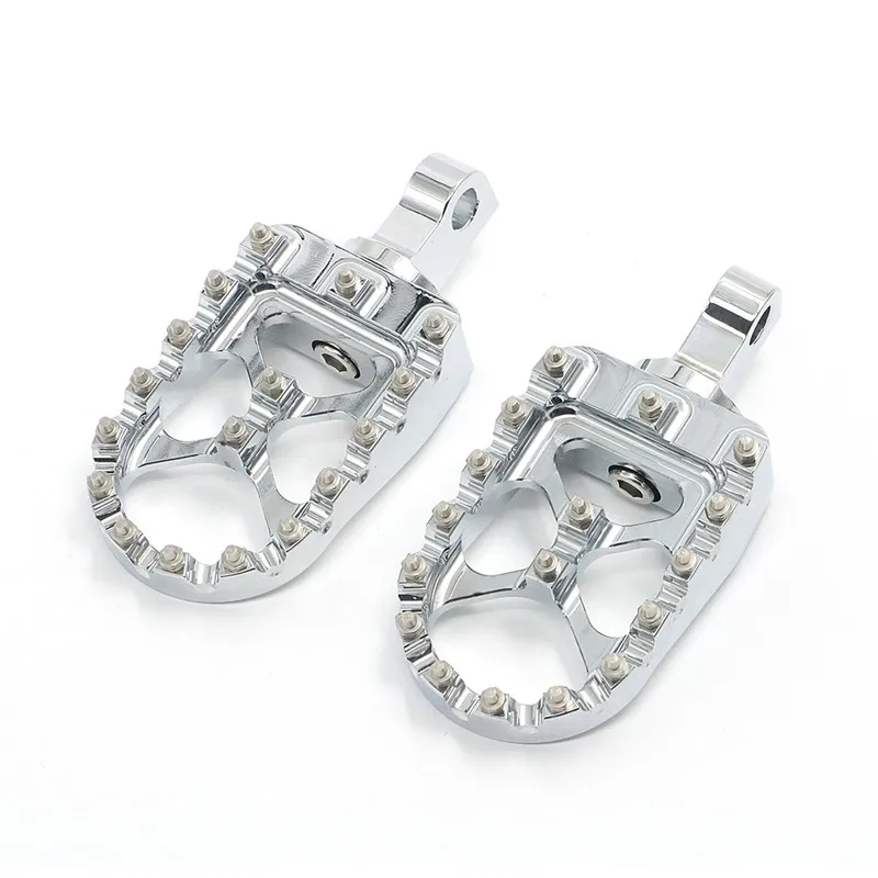 

MX Style Off Road Rotating Wide Fat Footpegs Footrests Custom Foot Pegs For Harley Dyna Fatboy Iron XL883 XL1200 48 72 Softail