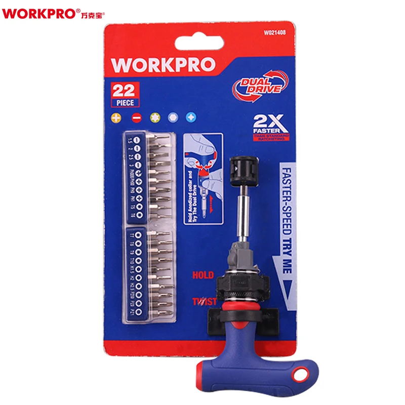 Набор прецизионных отверток WORKPRO W021408 мини отвертка с набором бит стандартная Т