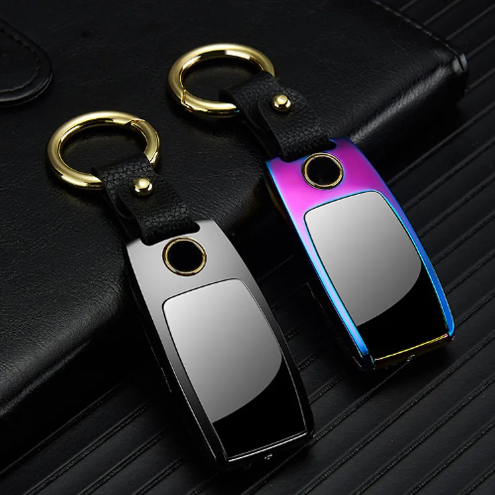 USB Зажигалка освещение светодиодный экран Ключ Пряжка