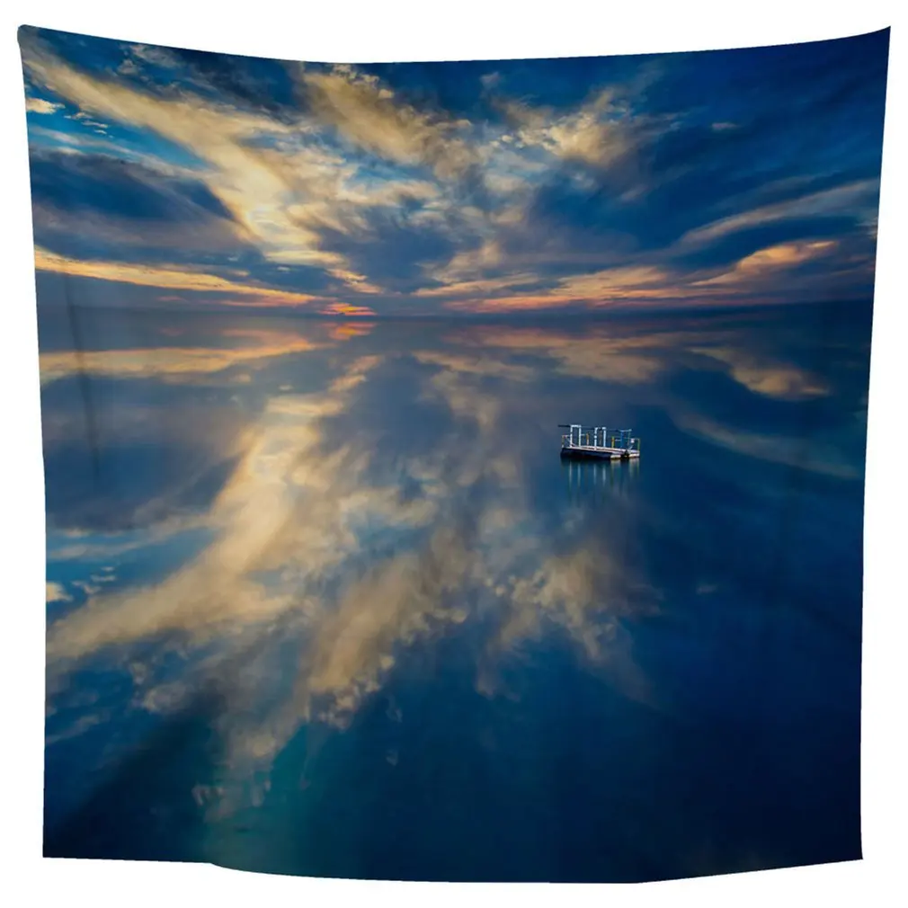 

sky Square 1.5*1.8m Wall Hanging Carpet Bedroom Decoration Beautiful Scenery Painting