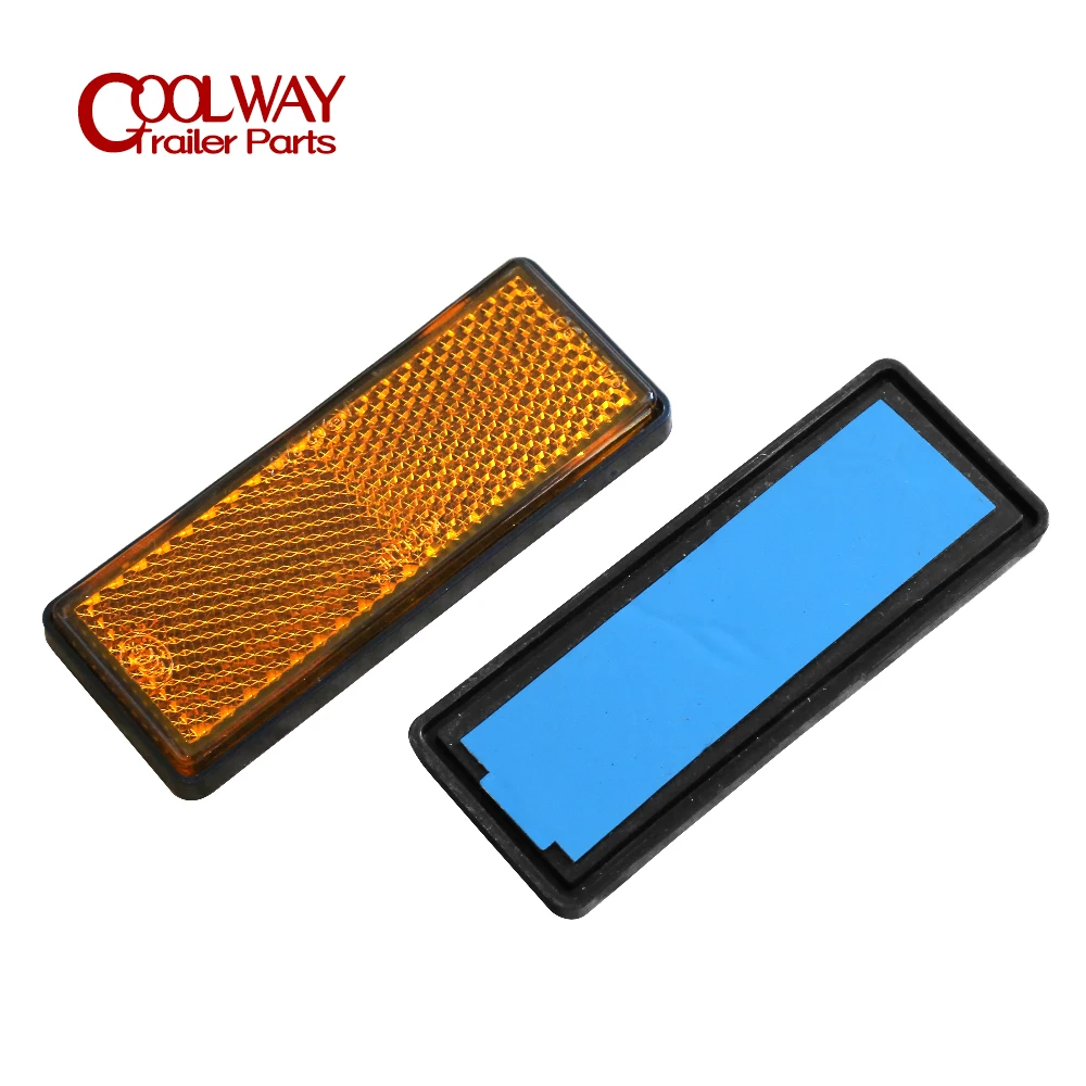 Trailers Truck Caravan Round Reflector Amber Red White 88.6x34.6mm E4 Approved SAEDot Tape Accessories Parts trailer reflector