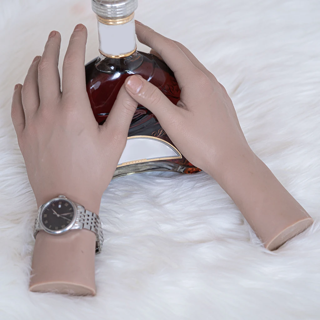 Mannequin Hand Arm Jewellery Watch Ring Bracelet Display Stand Art Practice Nail Practice Mannequin Nail Art Trainer Hand