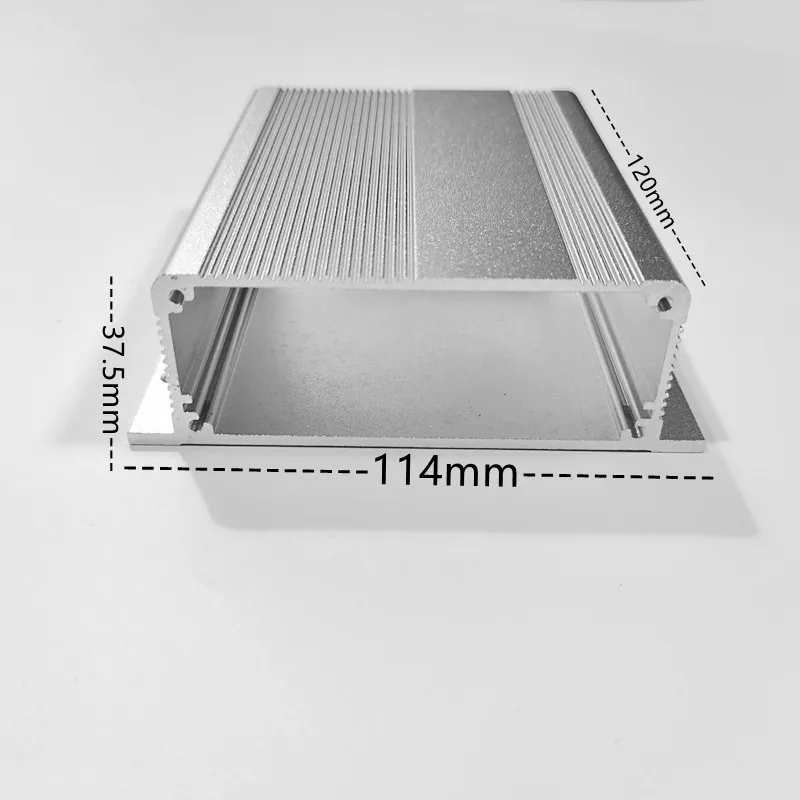 1pcs aluminum box 114*37.5-120mm/Car Enclosure / Router Enclosure / Shielding Adapter Housing