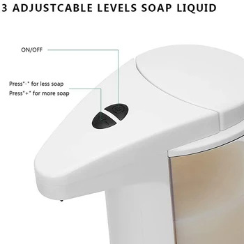

New Automatic Soap Dispenser, Touchless Soap Dispenser, 370ML Infrared Motion Sensor Soap Dispenser Touchless for Kitchen and Ba