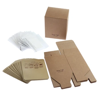 

50 Pieces Of Coffee Filter Coffee Bags + 50 Paper Filter Bags + Kraft Paper