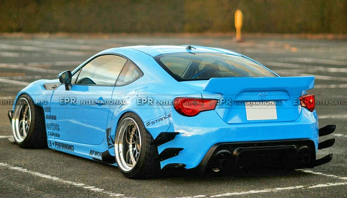 FRP диффузор для BRZ FT86 GT86 FRS Rocket Bunny Ver 2 стекловолокна заднего рассеивателя комплект для настройки отделка для FT86 BR-Z GT86 Racing