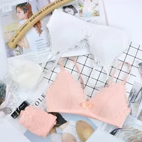 Koronkowe bezszwowe biustonosze dla kobiet biustonosze Push-Up bez drutu biustonosz A B C kubek bielizna Sexy biustonosz Bralette głębokie U Cup(3/4 szklanki) bielizna 5