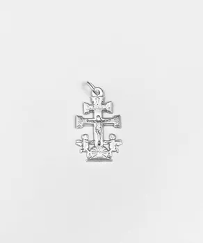 

Cross of Caravaca in 925 sterling silver mls with silver chain 45cm included.